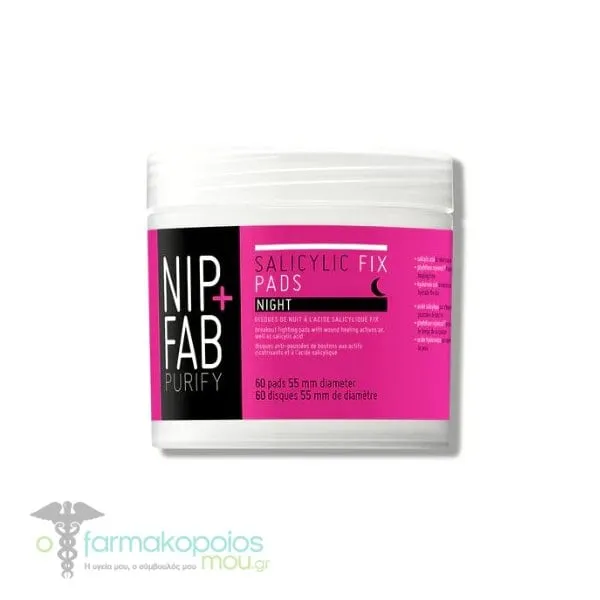 Nip+Fab Salicylic Fix Night Pads, 60pcs