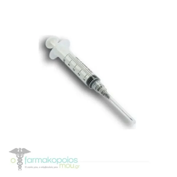 Nipro Luer Slip Syringe with Needle 5ml (22Gx1 1/2 ''), 1pc