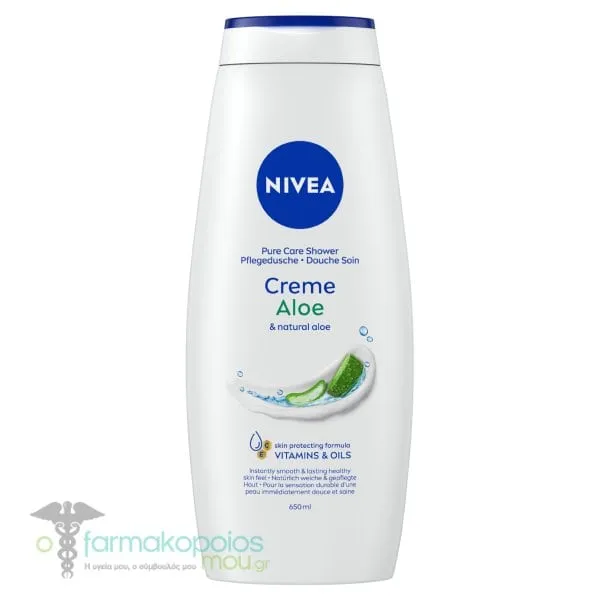 Nivea Creme Aloe Pure Care Shower, 650ml