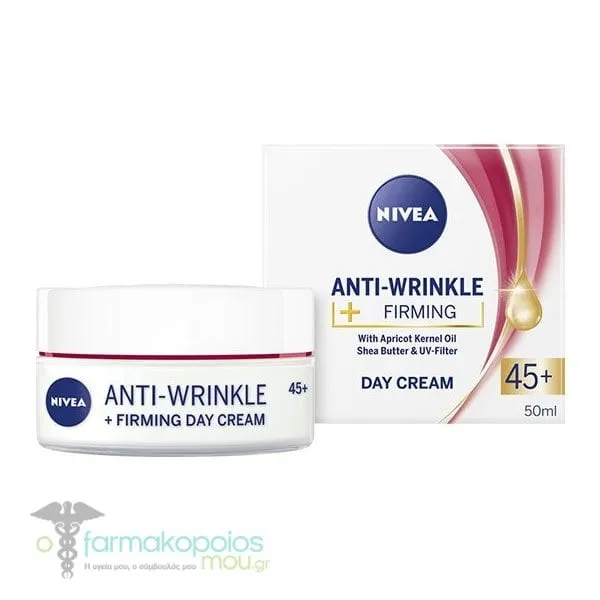 Nivea Anti-Wrinkle Firming Day Cream 45+ SPF15, 50ml