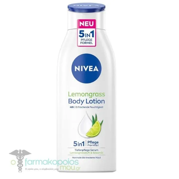 Nivea Body Lotion Lemongrass for Normal-Dry Skin, 400ml