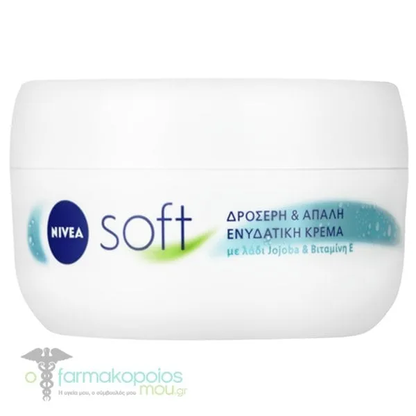 Nivea Cream Soft Ενυδατική Κρέμα για Πρόσωπο, Σώμα & Χέρια, 300ml