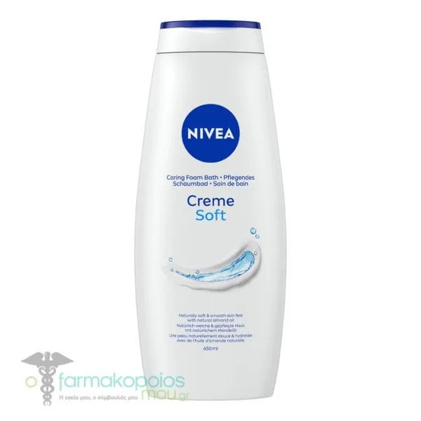 Nivea Creme Soft Caring Foam Bath, 650ml