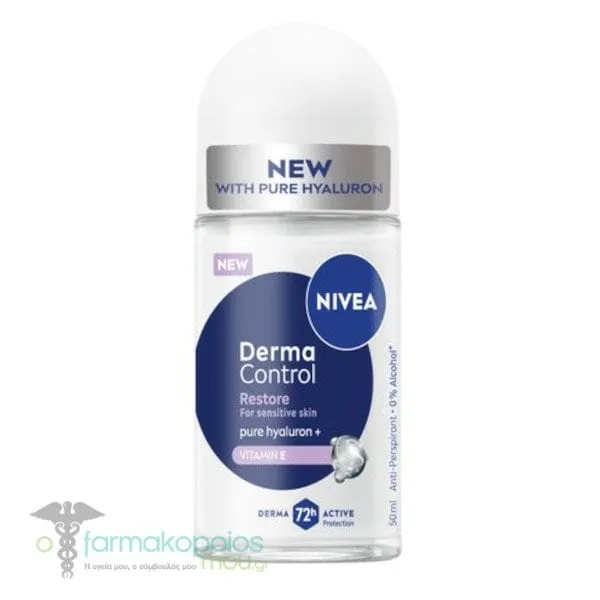 Nivea Deo Derma Control Restore Roll-On, 50ml