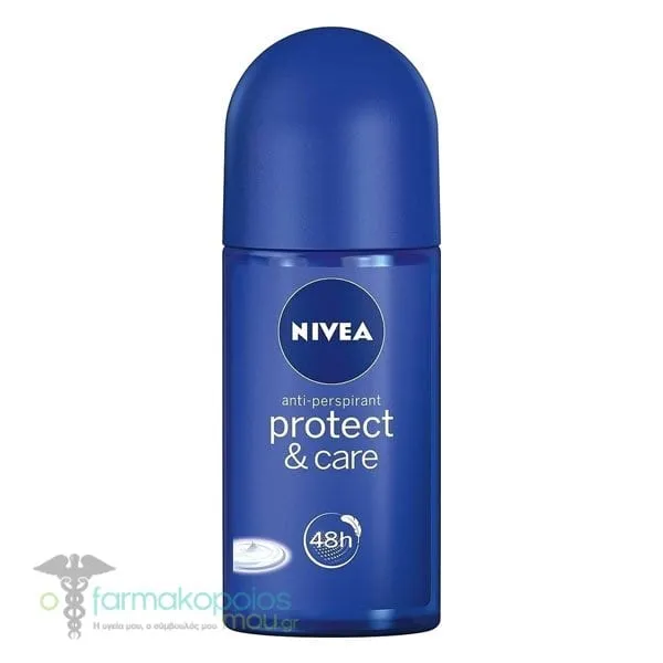 Nivea Protect & Care Anti-Transpirant Roll-On Deodorant 48h, 50ml
