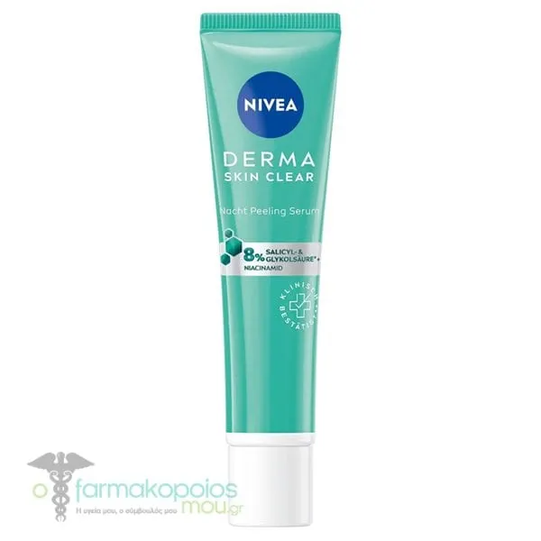 Nivea Derma Skin Clear Chemical Exfoliator Night Peeling Serum, 40ml