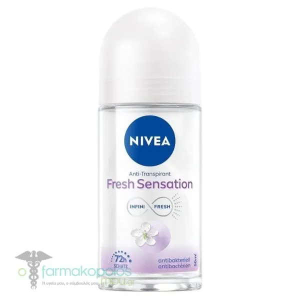 Nivea Fresh Sensation Anti-Transpirant Roll-On 72h, 50ml