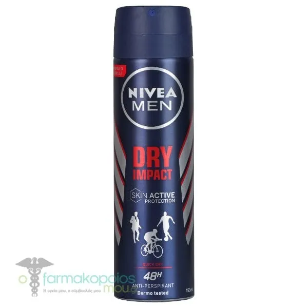 Nivea Men Dry Impact, 150ml