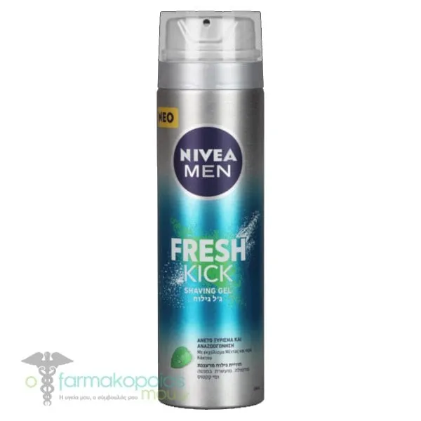 Nivea Men Fresh Kick Shaving Gel, 200ml