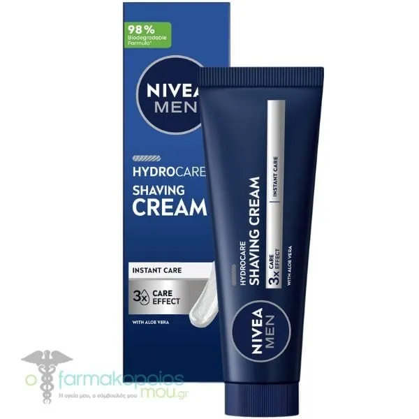 Nivea Men Hydrocare Shaving Cream Κρέμα Ξυρίσματος, 100ml