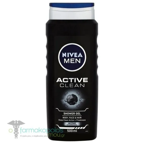 Nivea Men Active Clean Shower Gel, 500ml