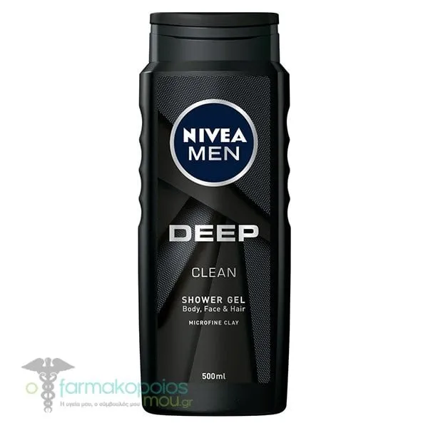 Nivea Men Shower Gel Deep Clean, 500ml
