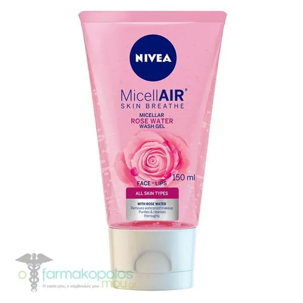 Nivea Micellar Rose Water Cleansing Gel, 150ml
