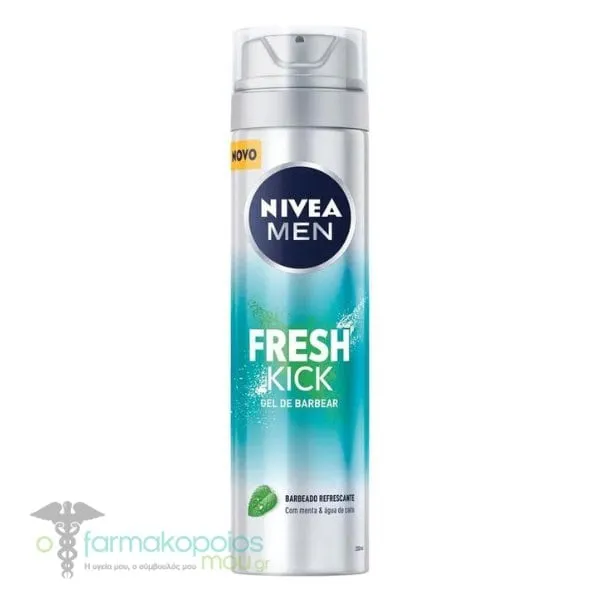 Nivea Promo (-2€) Men Fresh Kick Gel Ξυρίσματος, 200ml