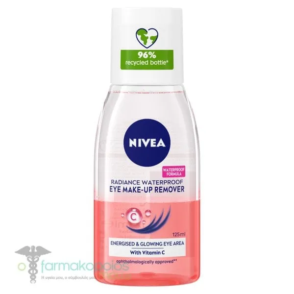 Nivea Radiance Waterproof Eye Make-Up Remover, 125ml