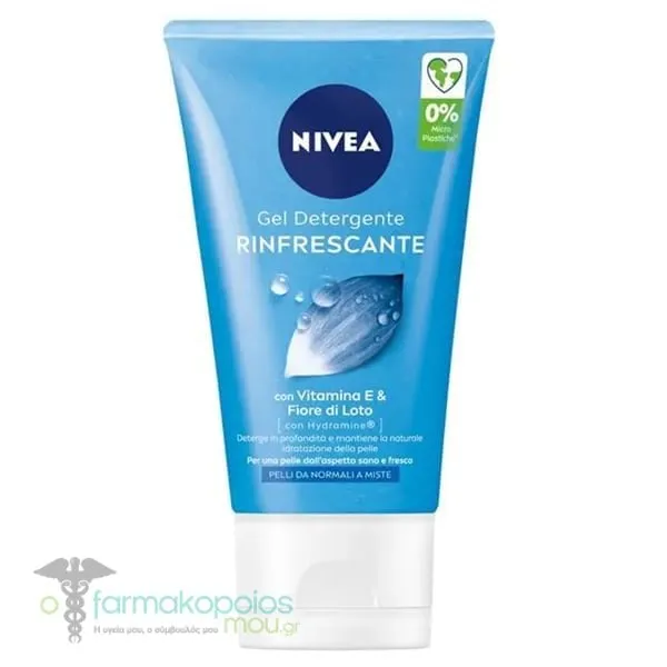 Nivea Refreshing Wash Gel with Lotus Flower & Vitamin E, 150ml