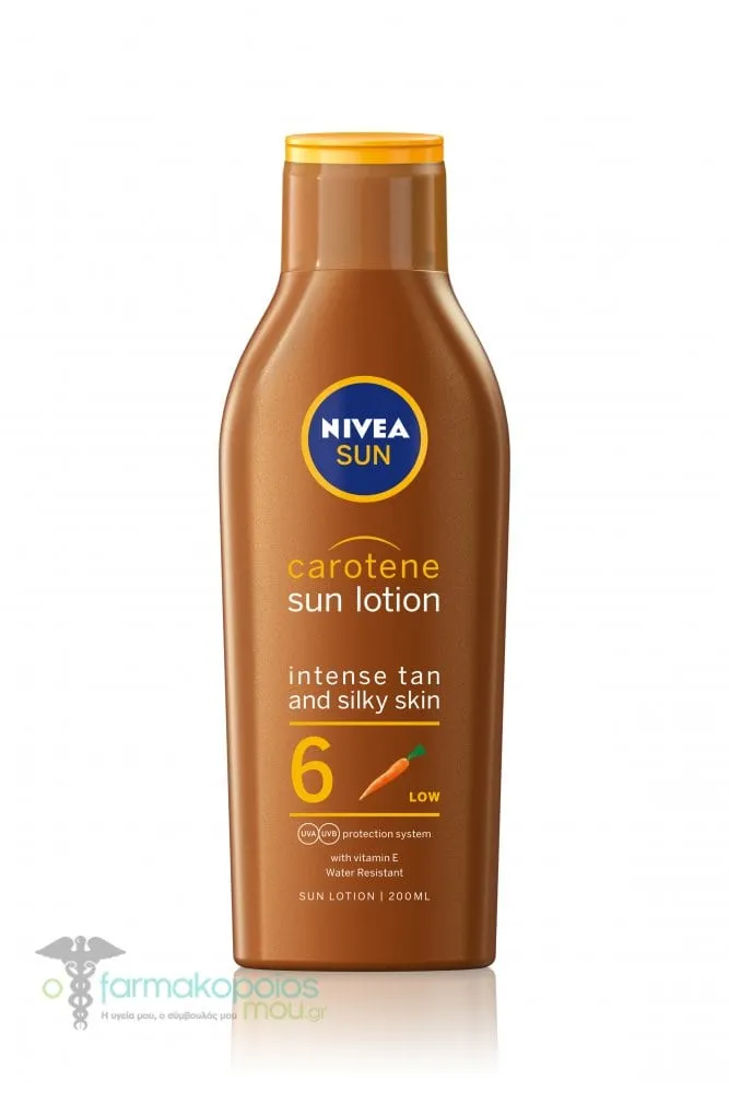 Nivea Sun Carotene Sun Lotion SPF6, 200ml
