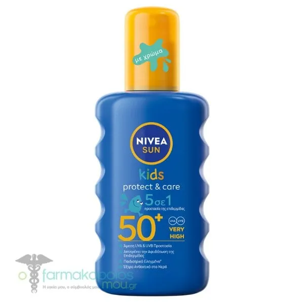 Nivea Sun Κids Protect & Play Moisturizing Colour Sun Spray SPF50+, 200ml