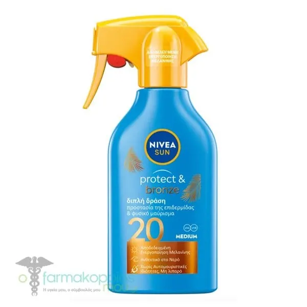 Nivea Sun Protect & Bronze Trigger Sun Spray SPF20, 270ml