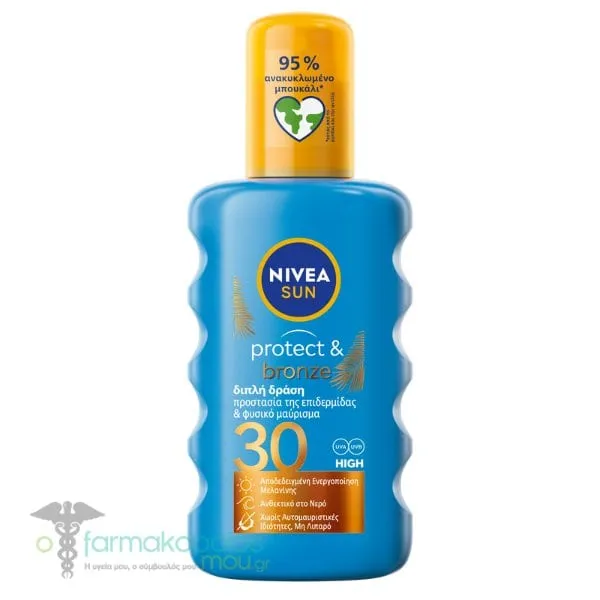 Nivea Sun Protect & Bronze Tan Spray SPF30, 200ml