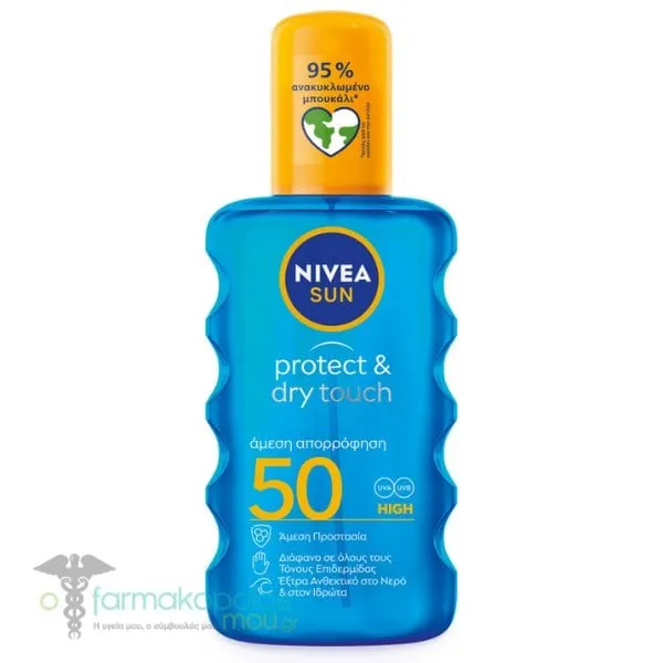 Nivea Sun Protect & Dry Touch Invisible SPF50, 200ml