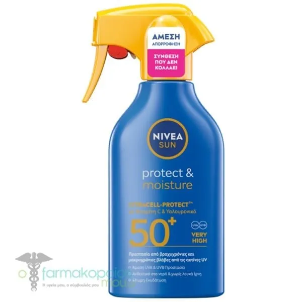 Nivea Sun Protect &amp; Moisture Trigger Spray Citracell-Protect Αντιηλιακό Σπρέι SPF50+, 250ml