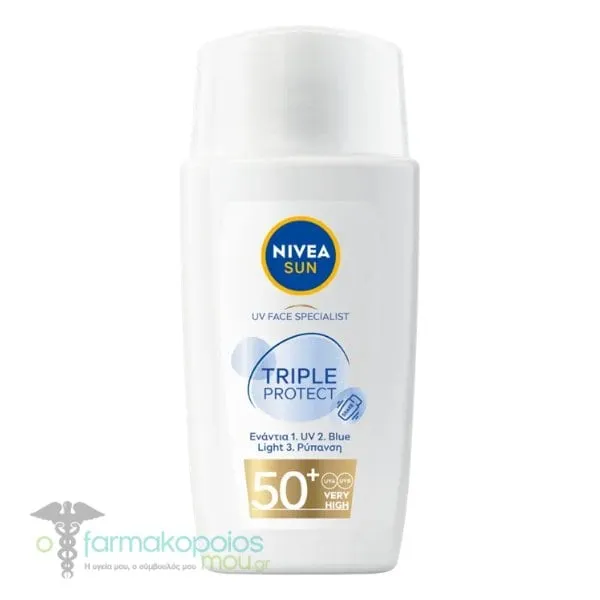 Nivea Sun UV Face Specialist Triple Protect Face Fluid SPF50+, 40ml
