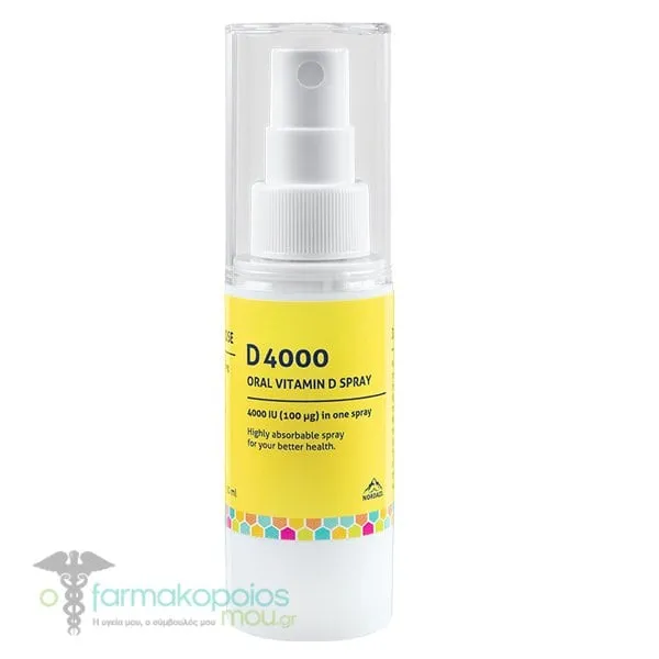 Nordaid D 4000IU Vitamin D Oral Spray, 30ml