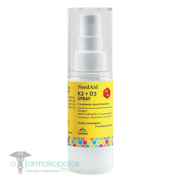 Nordaid K2 + D3 Oral Spray, 30ml