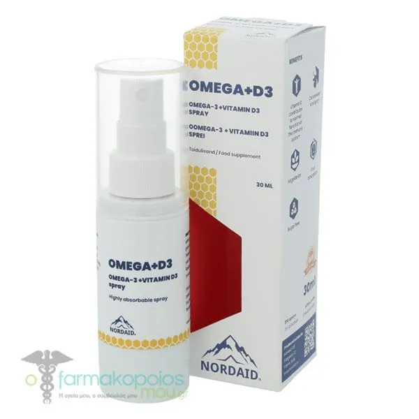 Nordaid Omega+D3 Spray, 30ml