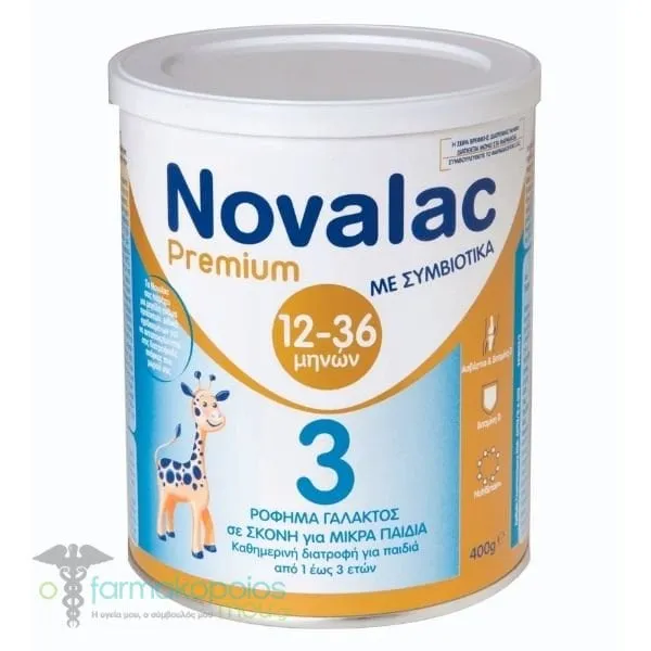 Novalac Premium 3 Symbiotic Baby Milk 12-36m, 400gr
