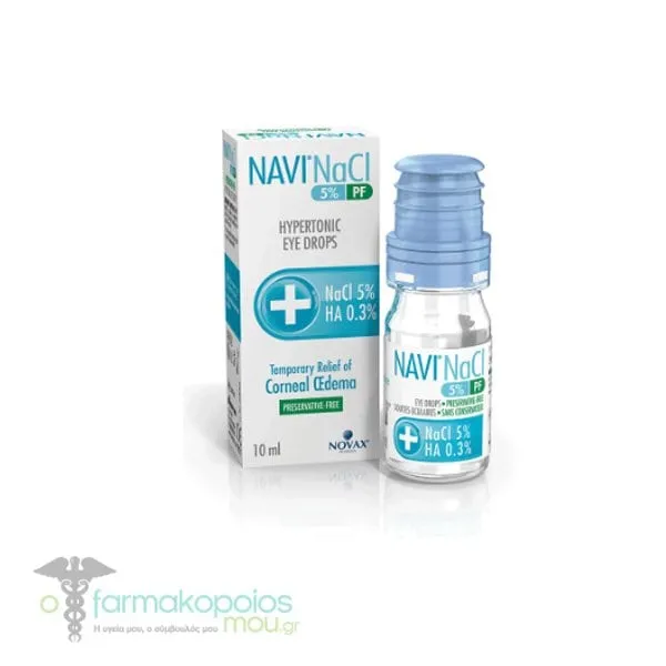 Novax Navi Nacl 5% PF Hypertonic Eye Drops, 10ml