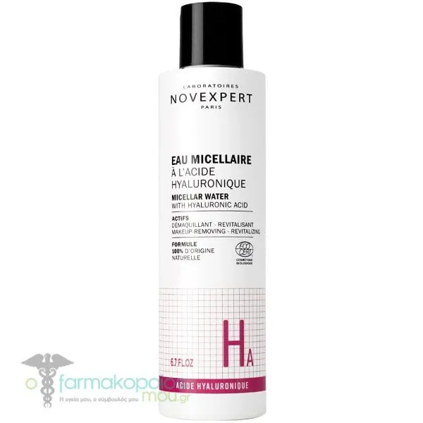 Novexpert Νερό Micellar με Υαλουρoνικό Οξύ, 200ml