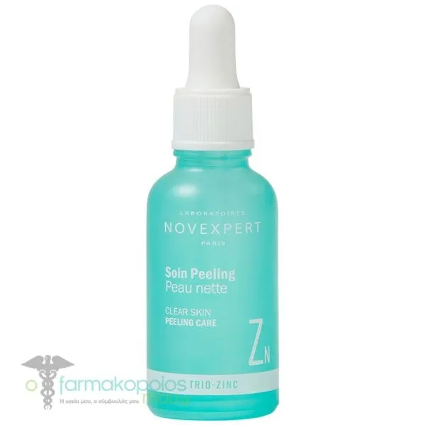 Novexpert Trio-Zinc Clear Skin Peeling Care Απολεπιστικός Ορός Προσώπου, 30ml