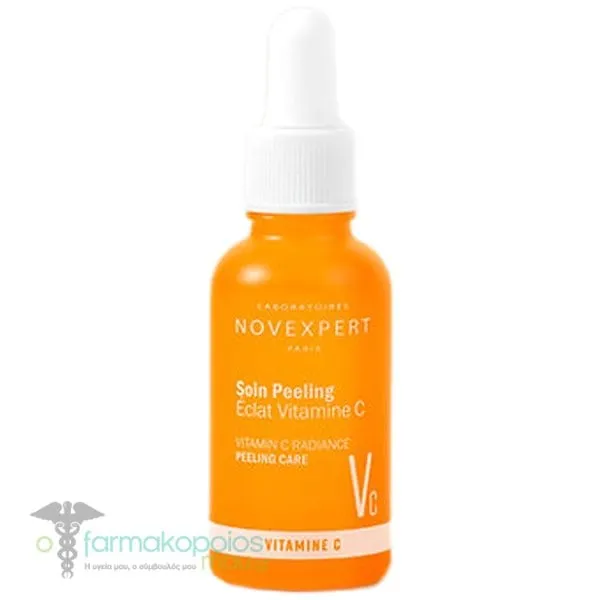 Novexpert Vitamin C Radiance Peeling Care Απολεπιστικός Ορός Προσώπου για Λάμψη, 30ml