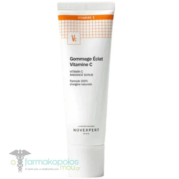 Novexpert Vitamin C Radiance Scrub & Μάσκα Απολέπισης Προσώπου 2-σε-1, 50g