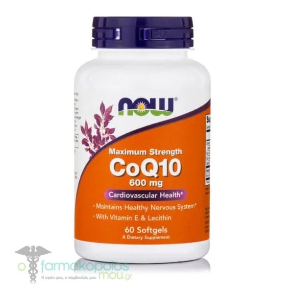 Now Foods CoQ10 600mg, 60 softgels