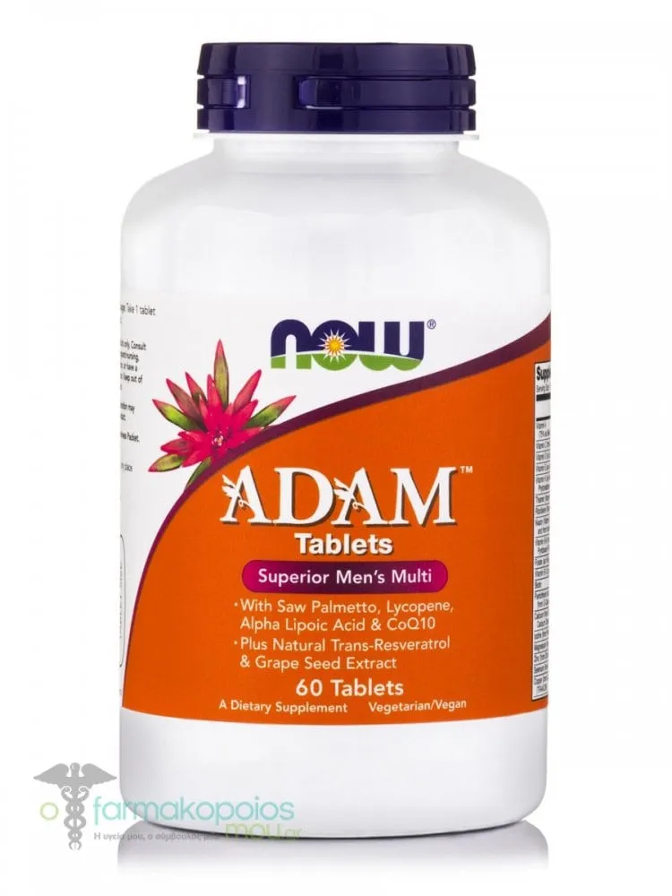 Now Foods Adam Superior Men's Multi-Vitamin, 60tabs