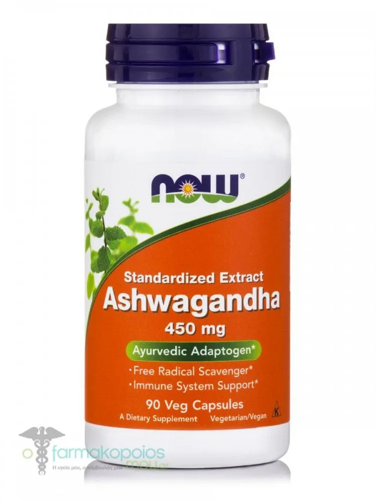 Now Ashwagandha Extract 450 mg, 90 Vcaps