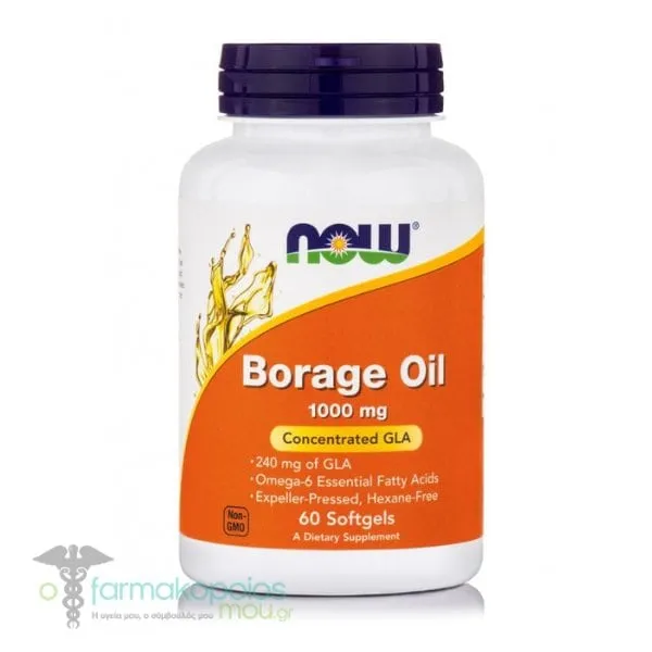 Now Foods Borage Oil 1000mg, 60Softgels