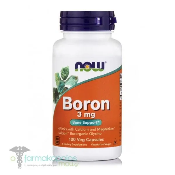 Now Foods Boron 3mg, 100veg.caps