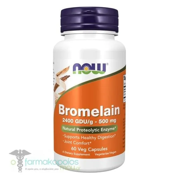 Now Foods Bromelain 500mg, 60caps