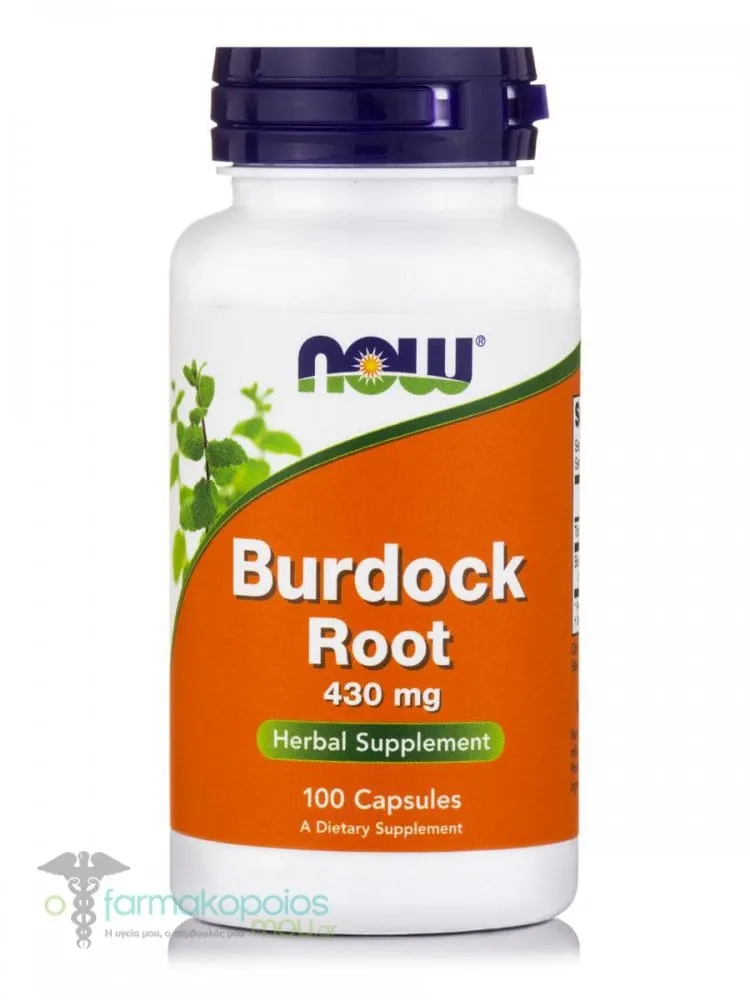 Now Foods Burdock Root 430mg, 100caps
