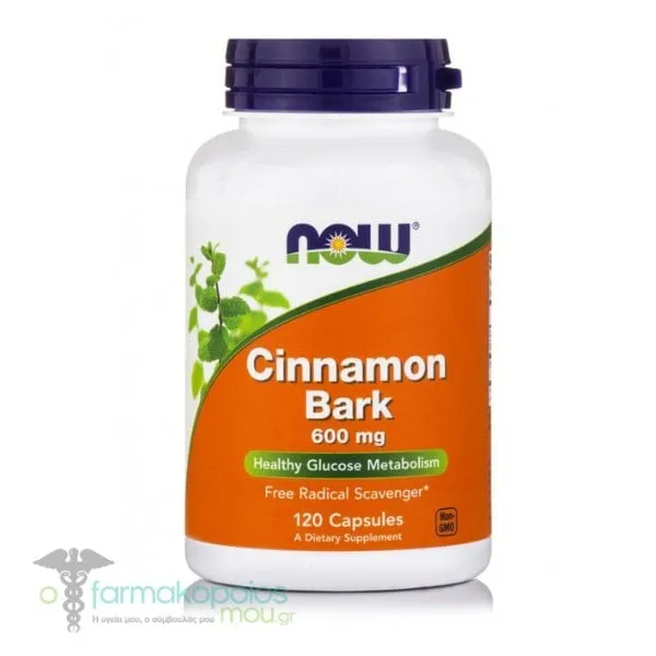 Now Foods Cinnamon Bark 600mg, 120caps