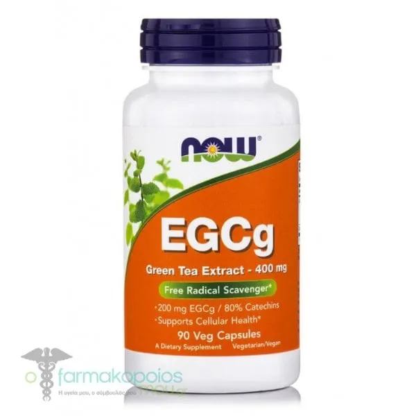 Now Foods EGCg Green Tea 400mg, 90 vegcaps