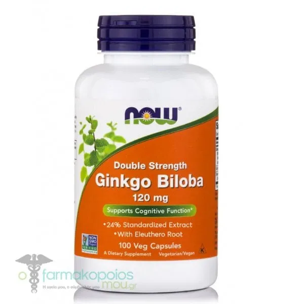 Now Foods Ginkgo Biloba 120mg, 100vegcaps