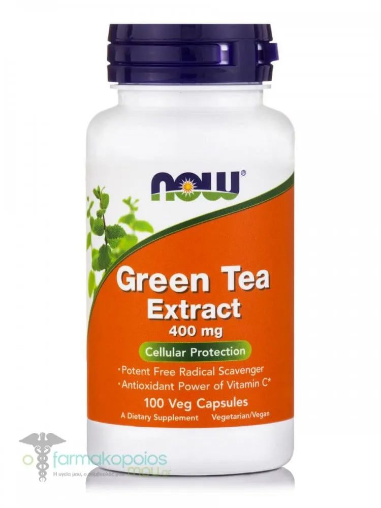 Now Foods Green Tea Extract 400mg, 100veg.caps