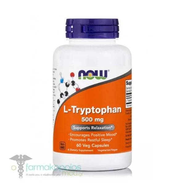 Now Foods L-Tryptophan 500mg, 60veg.caps