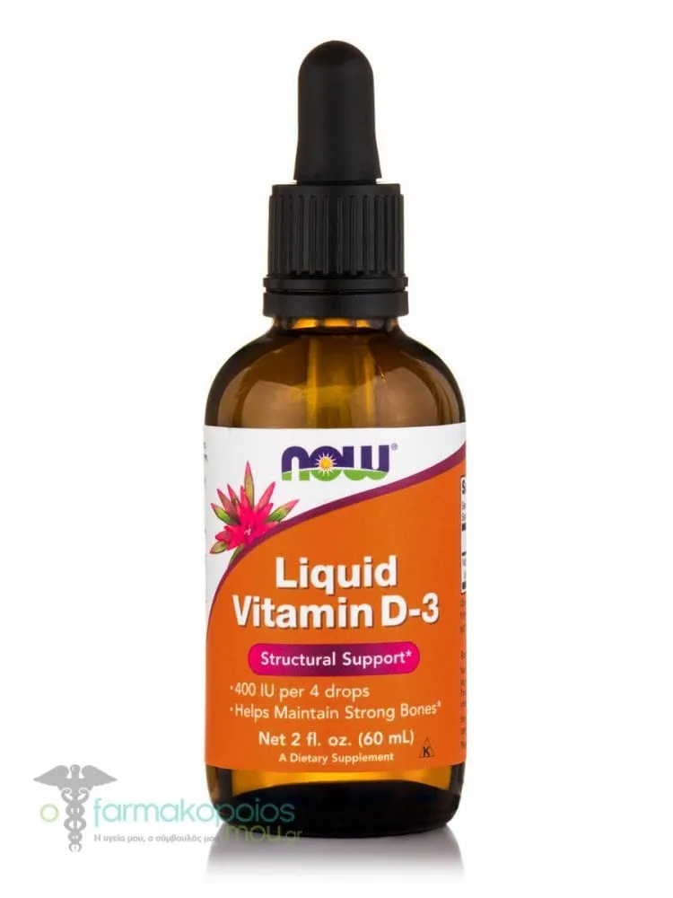 Now Foods Liquid Vitamin D3 400 IU, 60ml