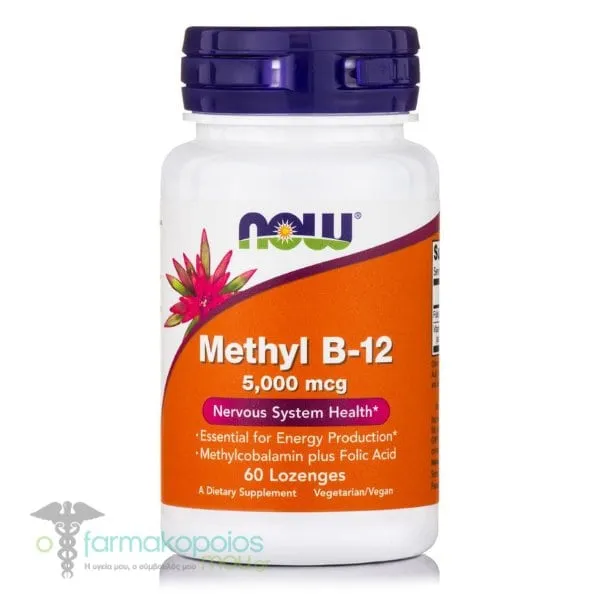 Now Foods Methyl B12 5000mcg, 60lozenges